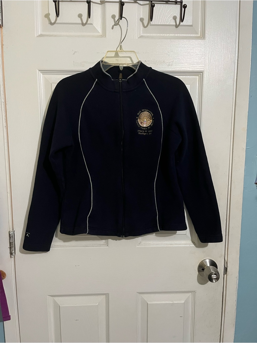 Antigua Navy Women's Zip-Front Jacket with Embroidered Crest